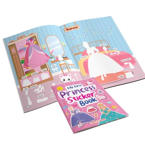 My First Sticker Book - Princess - Activity Book for Kids with 100+ Stickers - Stickers for Children - Age 3+ Years
