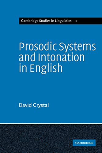Prosodic Systems and Intonation in English book cover