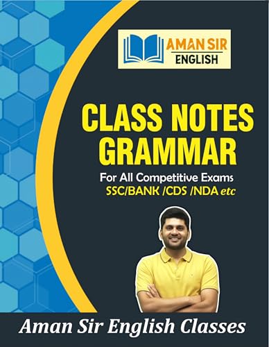 Aman Sir English Class Notes Grammar for Competitive Exams, SSC, Bank, CDS, NDA Study Material | Latest Edition 2026-27