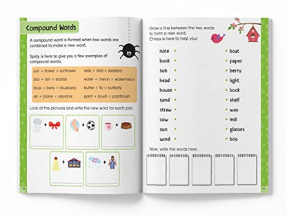 Spelling Time- Activitiy Workbook For Kids (Ages 6-8) I Vocublary Building I Writing Practice I Screen Free Time Of 2.5 Hours