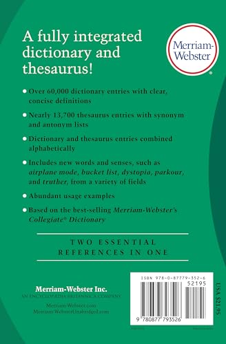 MerriamWebsters Dictionary and Thesauru
