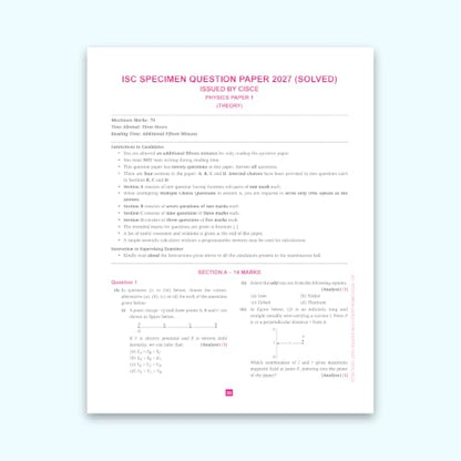 VATSAL ISC Board Physics Handbook for Class 12th Academic Year 2023-24 - Nageen Prakashan