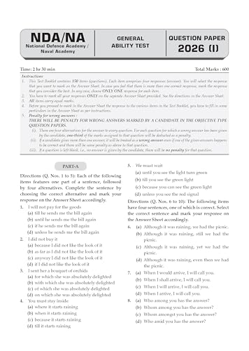 Oswaal NDA/NA GAT 13 Years’ Chapter-wise & Topic-wise Solved Papers English Medium | General Ability Test (English & GK) | 2014-2026 | 2600+ Questions | With Oswaal AI | For 2026-27 Exams