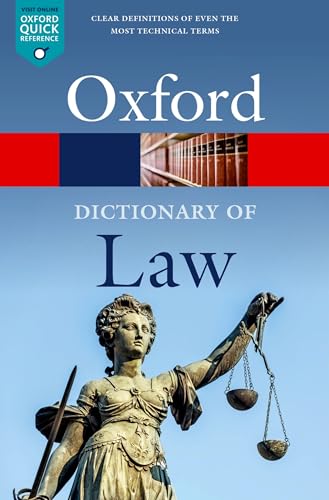 Oxford Dictionary Of Law | Oxford Quick Reference | 10th Edition