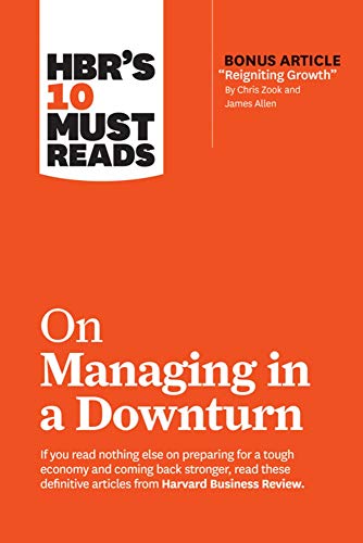 HbrS 10 Must Reads On Managing In A Downturn book cover