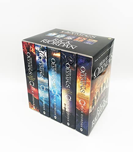 RICK RIORDAN: HEROES OF OLYMPUS COMPLETE COLLECTION – The Lost Hero, Son of Neptune, Mark of Athena, House of Hades & Blood of Olympus | Epic Mythology Adventure Series