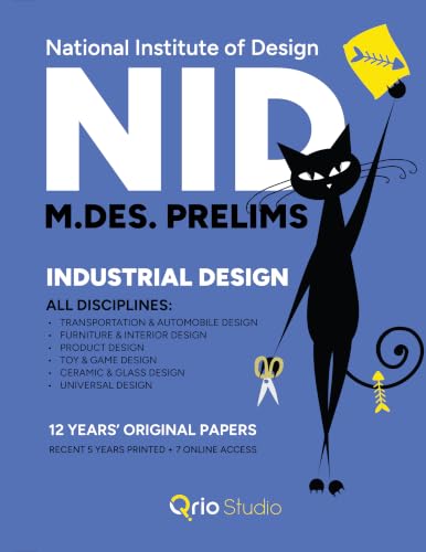 NID M.Des. Previous Year Papers (2026-2015) Prelims | ONLY Industrial Design Faculty all disciplines | 5 years printed(2026-2022) + 7 years online access(2021-2015)