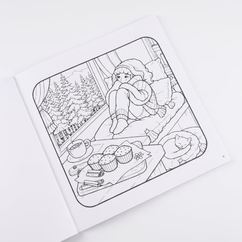 Cozy Cravings Colouring Book – Cute Dessert Colouring Book for Adults, Teens & Kids | Girly Moments, Cozy Girl Moments, Cakes, Coffee, Ice Cream, Sweet Treats & Easy Colouring Pages (Cozy Series)