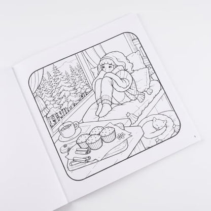 Cozy Cravings Colouring Book – Cute Dessert Colouring Book for Adults, Teens & Kids | Girly Moments, Cozy Girl Moments, Cakes, Coffee, Ice Cream, Sweet Treats & Easy Colouring Pages (Cozy Series)