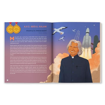 The Padmas: Fifty Stories of Perseverance | Illustrated Biographies of Padma Awardees | A.P.J. Abdul Kalam, Indra Nooyi, Milkha Singh and more | Ages 8+