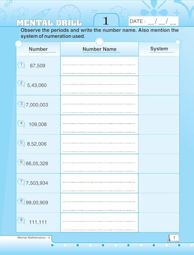 S Chand Mental Mathematics Class 4 (Mental Math) – Math Activity Book | Maths Olympiad | Kids Math Practice | Basic Math Learning | Fast & Speed Calculation Maths | Primary Mathematics for Kids | Olympiad Books For 2026-27 Exam
