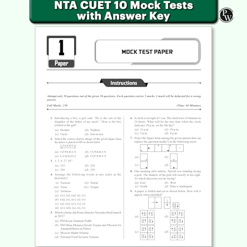 PW CUET UG Entrance Exam Books 2026 –GT & English Language | 40 Past Years Solved Papers (2025–2022) | 2200+ MCQs Question Bank | CUET UG Previous Year Papers | Mock Tests | Latest NTA Pattern