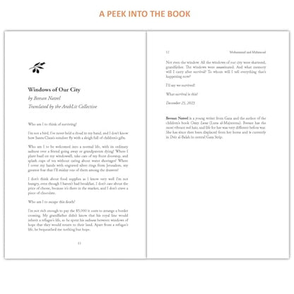Letters from Gaza: Post October 2023, the first collection of in-the-moment reflections from the people of Gaza; written from the vortex of turmoil: By the People, From the Year That Has Been