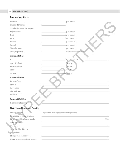 Community Health Nursing-II Record Book, 3/E for BSc Nursing 7th Semester | Complete Clinical Logbook with Family Care Study, Home Visits and PHC Posting Records: Record Book for BSc Nursing Program