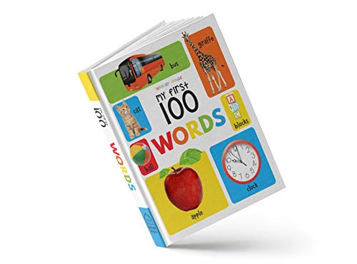 My First 100 Words For Kids | Age 0–5 Years | Vocabulary Building Board Book | Early Learning | Everyday Words | Animals | Food | Toys | Objects | Bright Pictures | Babies & Toddlers | Latest Edition