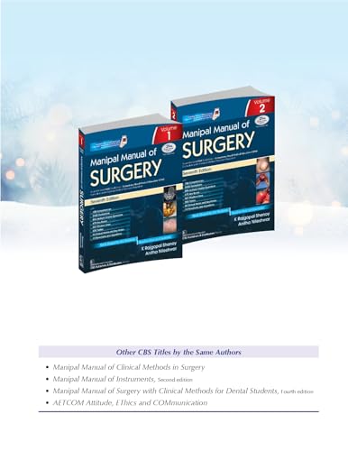 Manipal Manual Of Surgery 7Ed 2 Vol Set (Pb 2025) (Cbme Edition)