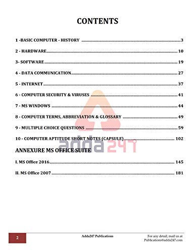 Computer Aptitude For Bank PO | IBPS PO | SBI PO | RBI and other Banking/Insurance Exams 2021 (English Printed Edition) by Adda247 Publications