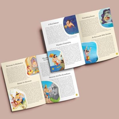 108 Hanuman Stories (Illustrated) - Story Book for Kids - English Stories for Children - Bedtime Stories - Moral Stories - Age 3+ - Read Aloud to Infants, Toddlers