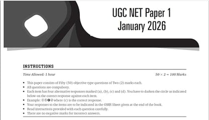 Pearson'26 NTA UGC NET SET,JRF Paper 1 Previous Years' Solved Papers-2014 to 2026 (Teaching & Research Aptitude)|January 2026 & June 2025 Solved paper