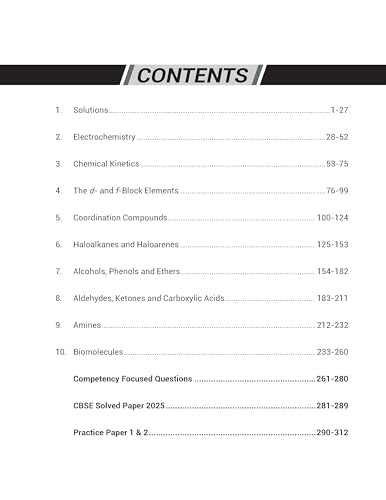 MTG CBSE Class 12 Chapterwise Question Bank Chemistry For 2027 Board Exam | Based on Latest CBSE Syllabus with 1500+ Questions
