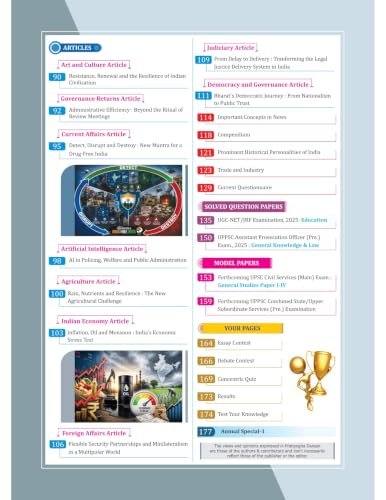 Pratiyogita Darpan English Monthly Magazine – September 2026 | Annual Special Issue 1 | Current Affairs for UPSC, State PCS, SSC, Banking, Railway & ... NET Solved Paper | UPPSC & UPSC Model Papers