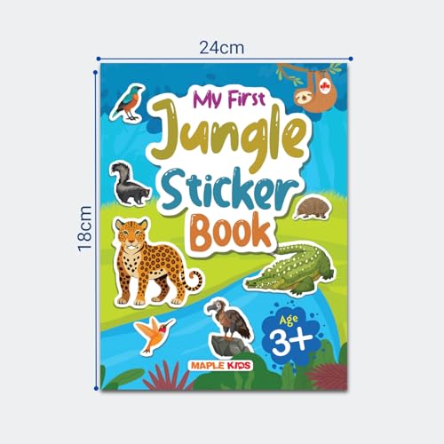 My First Sticker Book - Jungle - Activity Book for Kids - Stickers for Children - Age 3+ Years