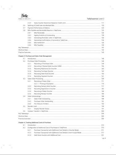 Tally Essential Level 2 (Release 4.1)