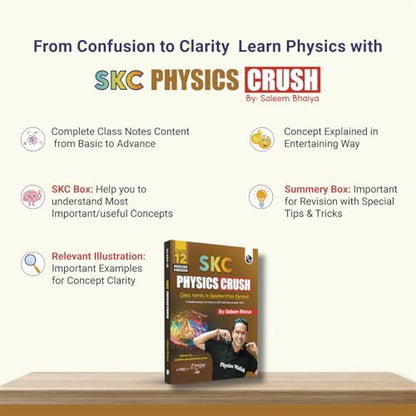 PW SKC Physics Crush Class 12 (English Edition) Handwritten Format Notes By Saleem Sir For JEE and NEET Exams | From Basic to JEE Advanced via JEE/ NEET