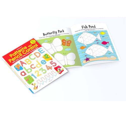 My Big Book of Patterns & Pencil Control: Interactive Activity Book to Practice Patterns, Numbers 1–20 & Alphabet | Ages 3–6 | Fun Early Learning Workbook