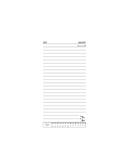 Lawmann's Legal Referencer 2027 | Lawyer's Coat Pocket Diary | Single Date | Size 6.25 * 3.5 Inches | Soft Hardbound with round corners | Ad Valorem Fee