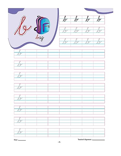 InIkao Cursive Writing Book on Capital & Small Letters for Kids Age 3+ Years | Trace and Write Handwriting Practice Workbook on English Alphabet Cursive Capital & Small Letters