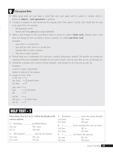 MTG English (IEO) Olympiad Prep Guide Class 7 | Detailed Theory, Exercise with Self Test For Practice | SOF Olympiad Books For Exam 2026-27 (Useful For Level-1 & 2)