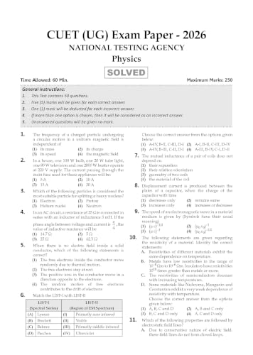 Oswaal NTA CUET (UG) Chapter-wise Solved Papers Question Bank | Physics, Chemistry & Biology | Set of 3 Books | With Solved Paper 2026 | For 2027 Exam | With Oswaal AI