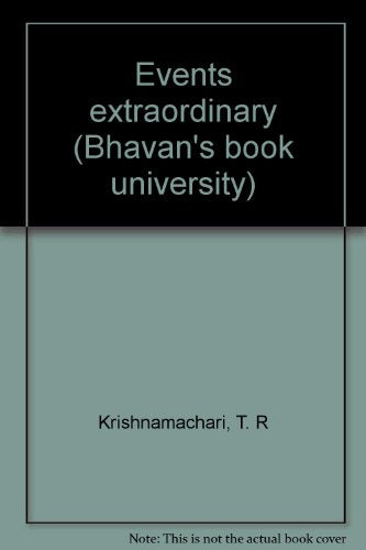 Events Extra Ordinary book cover