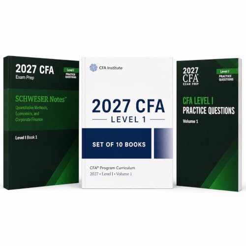 2027 CFA Level 1 & Curriculum Combo study material Level 1, 4 Syllabus Guides, 1 Question Banks | CFA Curriculum 10 Syllabus Book
