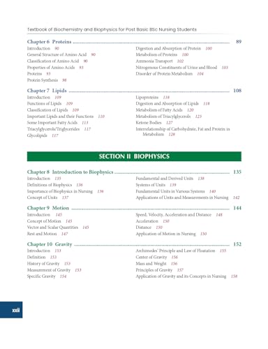 Textbook of Biochemistry and Biophysics for Post Basic BSc Nursing Students - 2024