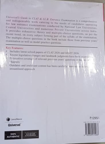 Universal's Guide to CLAT & LL.B. Entrance Examination 2026-27