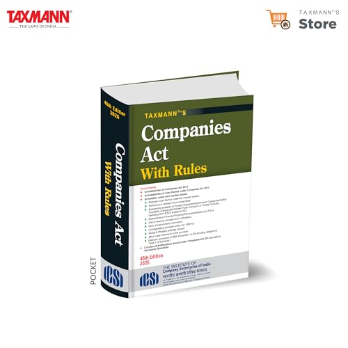 Taxmann's Companies Act with Rules [POCKET | Hardbound] – Authoritative | Fully Annotated Statutory Companion that Integrates the Act | Rules | Forms | Exemptions | Circulars | Enforcement Dates
