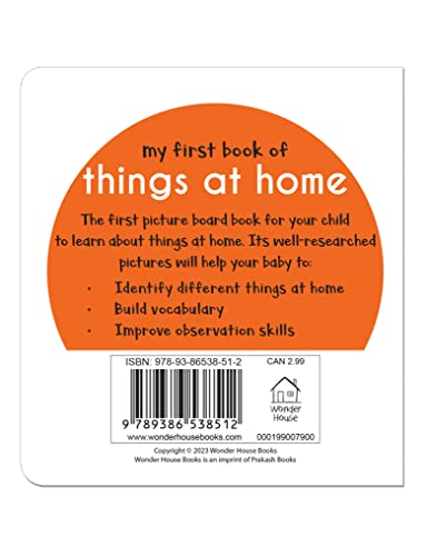 My First Book Of Things At Home For Kids | Ages 0–3 Years | Everyday Objects | Board Book | Household Items | Bright Pictures | Vocabulary Building | Babies | Toddlers | Preschoolers | Latest Edition
