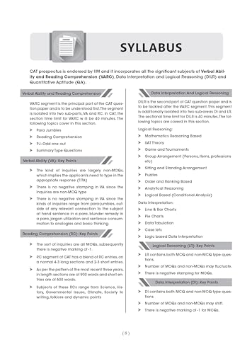 Oswaal CAT (COMMON ADMISSION TEST) | 10 Mock Test Papers | For 2026 Exam