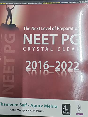 The Next Level of Preparation NEET PG Crystal Clear (2016-22)