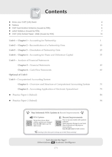 Oswaal NTA CUET (UG) Chapter-wise Solved Papers Question Bank | Accountancy | PYQs (2021–2026) NCERT aligned MCQs | With Solved Paper 2026 | For 2027 Exam | With Oswaal AI