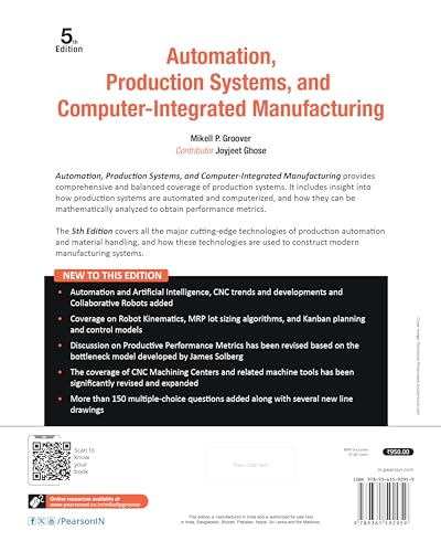 Automation, Production Systems, and Computer-Integrated Manufacturing, 5th Edition by Pearson