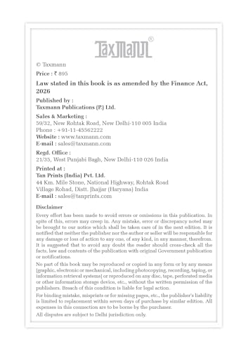 Taxmann's Income-Tax Act 2025 | POCKET [Finance Act 2026] – Compact Statutory Compendium with Four-Tier Section-Level Annotations | 1961 Act Cross-References | Allied Statutory Texts