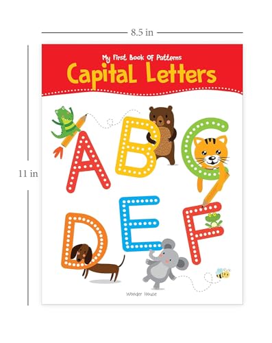 My First Book of Patterns: Capital Letters – Write and Practice Line Patterns and Capital Letters A to Z | Pre-Writing and Alphabet Tracing Workbook for Kids Ages 3–5 | 2+ Hours of Early Writing Fun