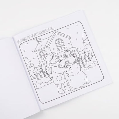 Cozy Winters: A Stress-Relieving Coloring Book for Adults & Kids with Christmas Vibes, Snowy Scenes & Winter Moments