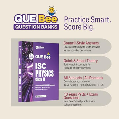 Arihant ICSE Physics Class 10 Exam 2026-27 | Quick Theory, Exam Pattern Questions & Sample Papers | As per Latest ICSE Syllabus | Que Bee 2nd Edition 2027