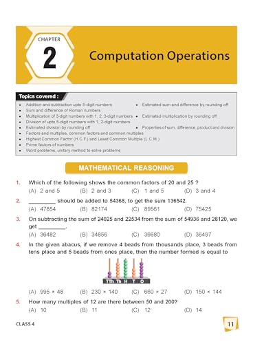 MTG International Mathematics Olympiad (IMO) Workbook Class 4 - Chapter-wise MCQs with Achievers Section - SOF Olympiad Books For 2026-27 Exam