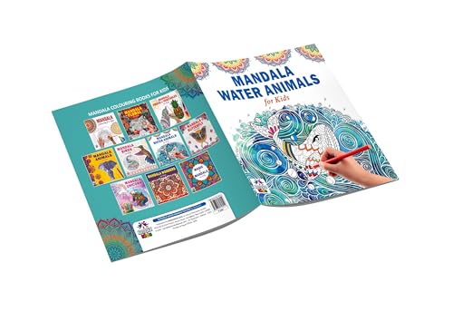 Mandala Sea Animals Art Coloring Book for Kids | 30 Ocean-Themed Mandala Designs to Enhance Art Coloring, Drawing & Focus | High Quality Premium Paper | Perfect Gift for Children & Teens