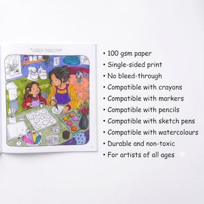 The Hummingbird Cozy Moments: A Cozy Coloring Book for All Ages Featuring Family, Friendship, Mother-Daughter Scenes, Hygge, Slow Living & Heartwarming Everyday Rituals (Cozy Travel Book Series)